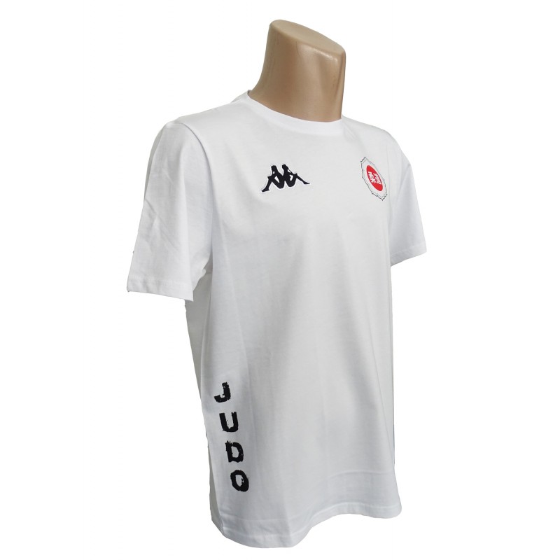 Megalópolis patrocinado Amplia gama Camiseta Kappa blanca Judo