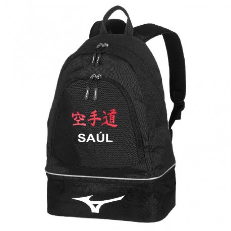 Mochila Mizuno Karate con nombre bordado