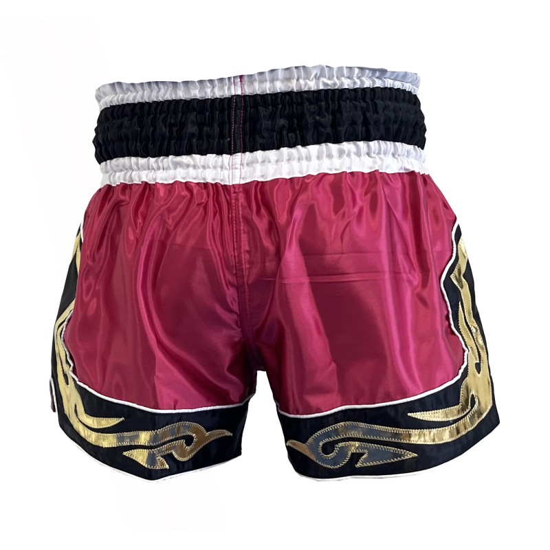 Pantalón de thai boxing rojo con llamas - Tagoya